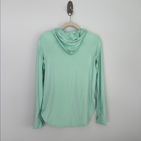Athleta Mint Green Long Sleeve Tie Front Hoodie - Picture 5 of 5